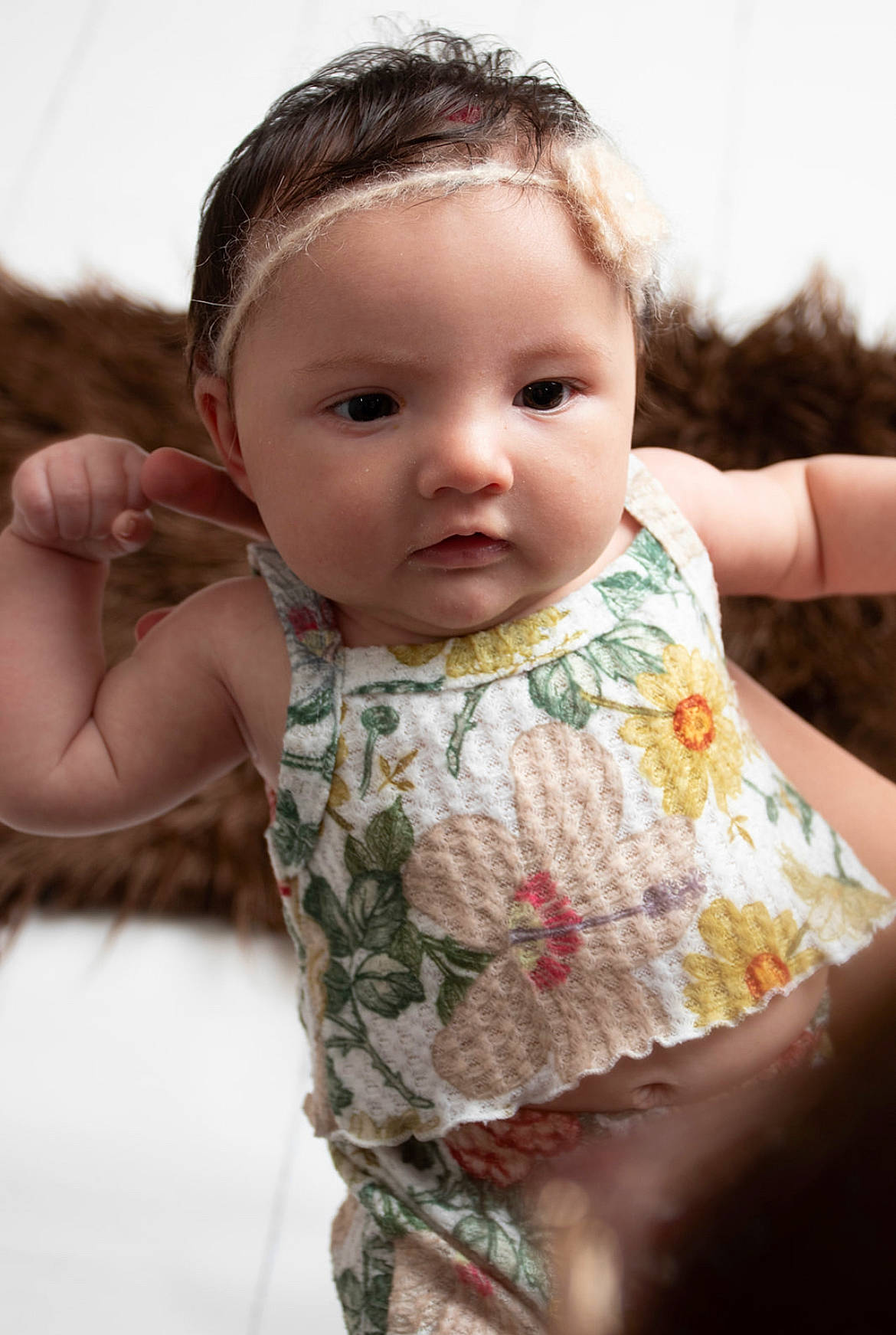 Estella joined the competition — help win amazing prizes! baby_toddler_clothing, cheek, chin, eye, eyelash, face, facial_expression, gesture, hair, happy, head, human_body, iris, joint, lip, neck, nose, person, shoulder, skin