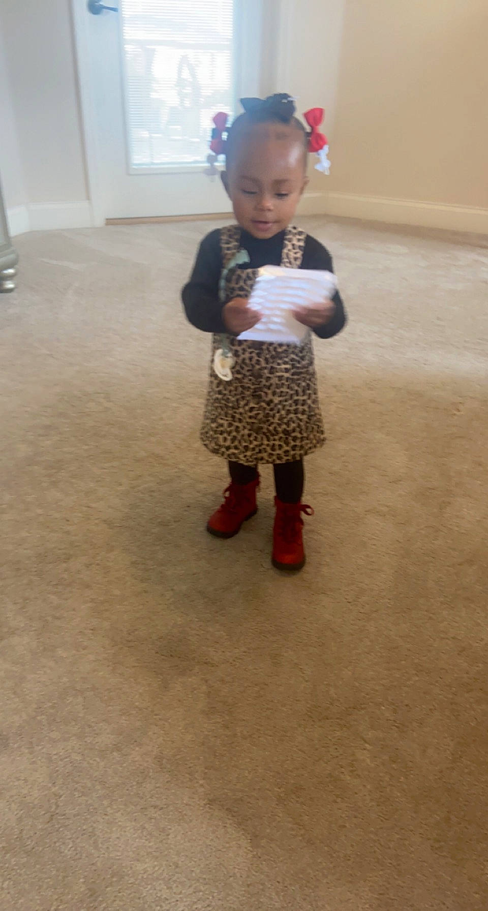 Kaitlynn joined the competition — help win amazing prizes! baby, baby_toddler_clothing, child, event, fashion_design, floor, flooring, happy, hardwood, human_body, human_leg, jewellery, knee, neck, pattern, person, room, sleeve, smile, toddler