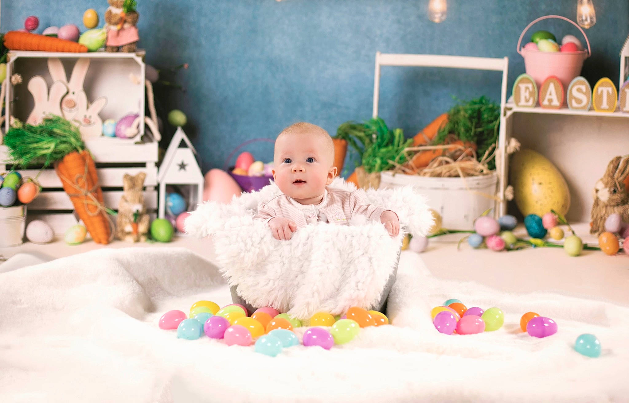 Emersyn joined the competition — help win amazing prizes! baby, bed_sheet, child, comfort, event, fun, green, happy, houseplant, leisure, person, photograph, pink, plant, room, snapshot, stuffed_toy, textile, toddler, toy