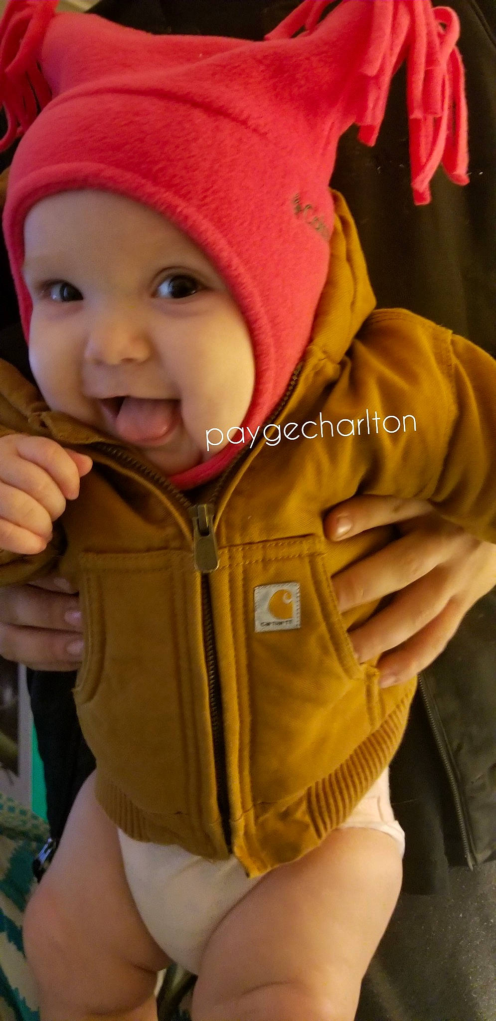 Eleanora joined the competition — help win amazing prizes! baby, beanie, cap, cheek, child, clothing, cool, headgear, hood, hoodie, jacket, knit_cap, organ, outerwear, person, product, skin, sleeve, smile, toddler