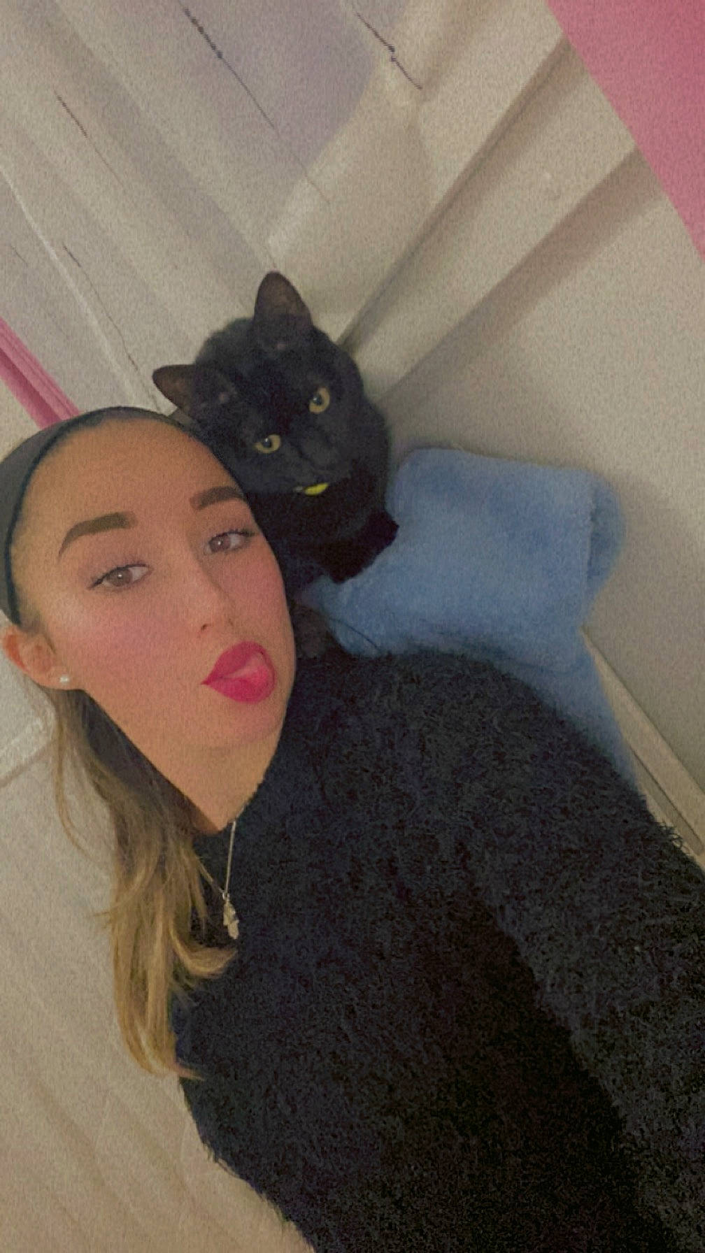 Pumba participe au concours pour gagner de l'argent avec cette photo : black_hair, carnivore, cat, comfort, eyebrow, eyelash, fawn, felidae, flooring, grey, head, iris, lipstick, long_hair, neck, skin, small_to_medium_sized_cats, textile, tints_and_shades, whiskers