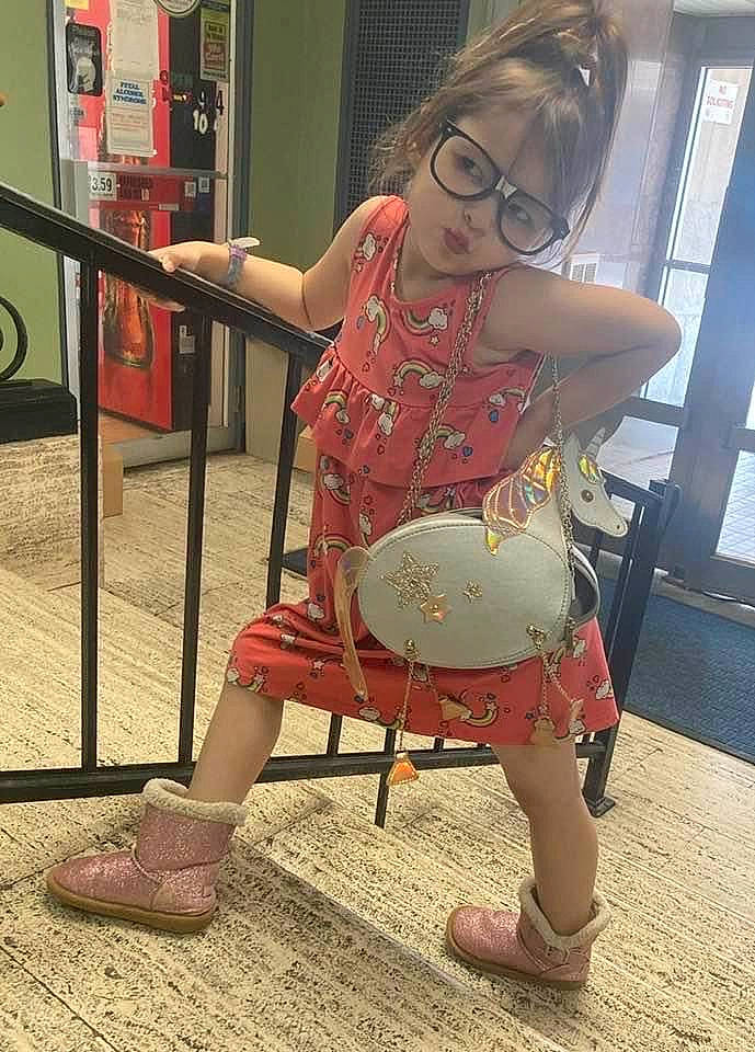 Raelyn joined the competition — help win amazing prizes! abdomen, clothing, eyewear, fashion_design, flooring, foot, glasses, human_leg, joint, knee, leg, pattern, person, sandal, shoe, sneakers, thigh, toddler, trunk, vision_care