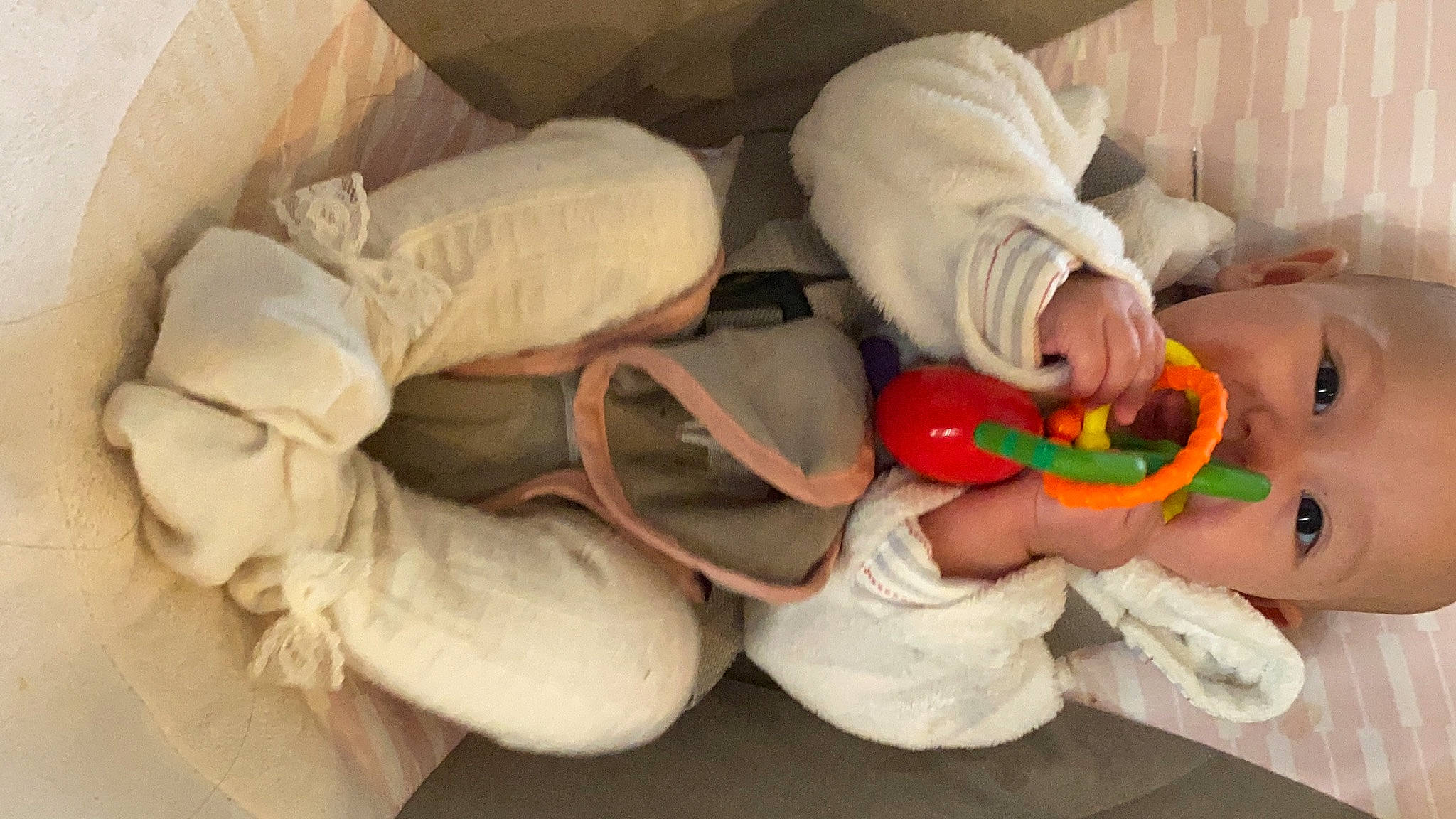 Angelina joined the competition — help win amazing prizes! baby, baby_playing_with_toys, baby_products, baby_toys, carmine, child, comfort, finger, leg, nail, person, plush, room, sitting, stuffed_toy, textile, toddler, toy