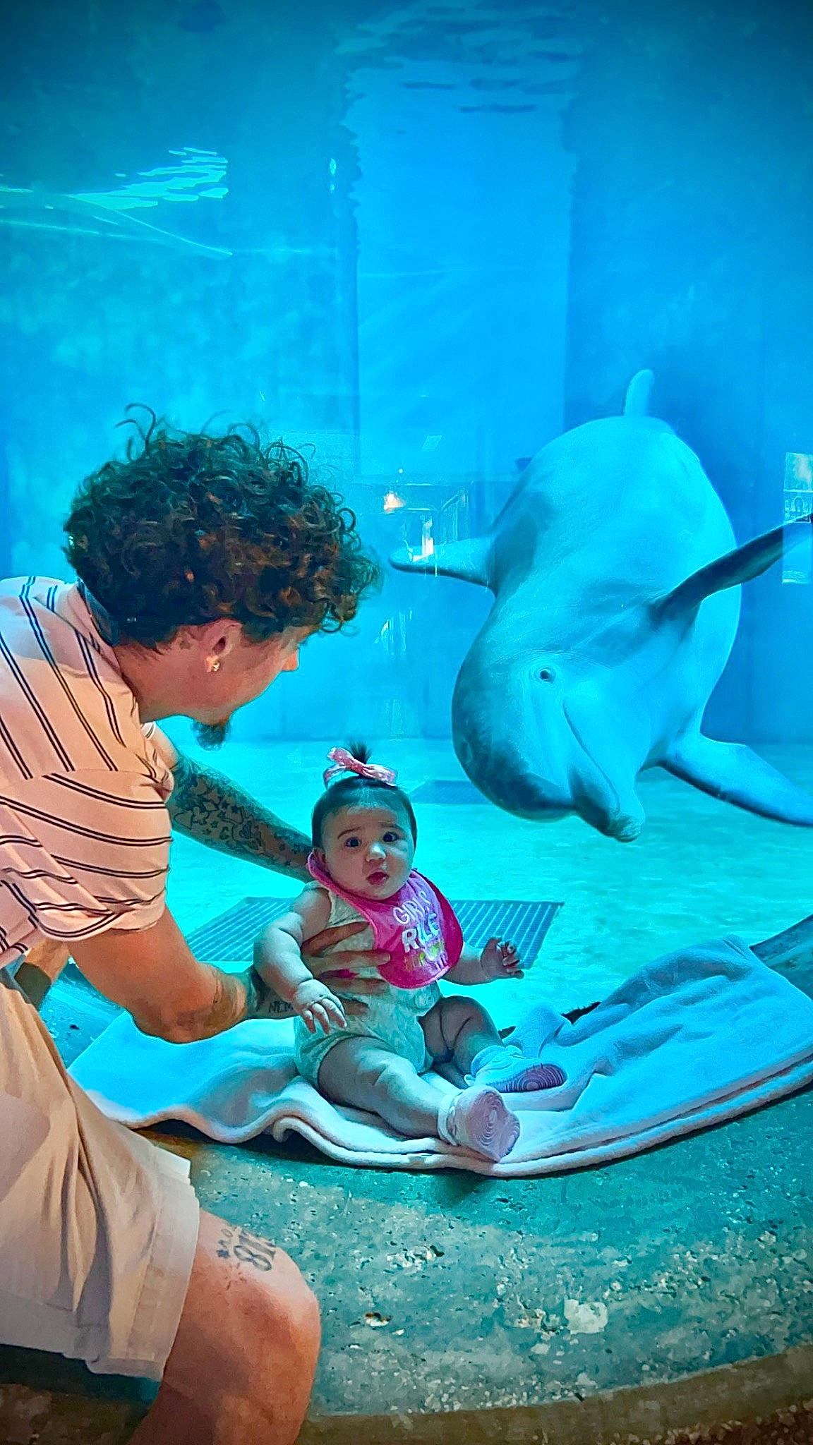 Zariyah joined the competition — help win amazing prizes! aqua, azure, baby, blue, electric_blue, event, fin, fish, fun, happy, hat, headwear, leisure, marine_biology, organism, person, purple, recreation, toddler, underwater