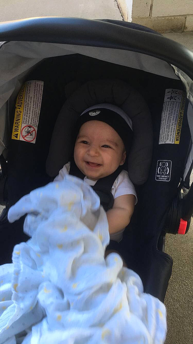 Alessio joined the competition — help win amazing prizes! baby, baby_carriage, baby_products, car, car_seat, child, joy, person, photography, product, smile, toddler, vacation, vehicle