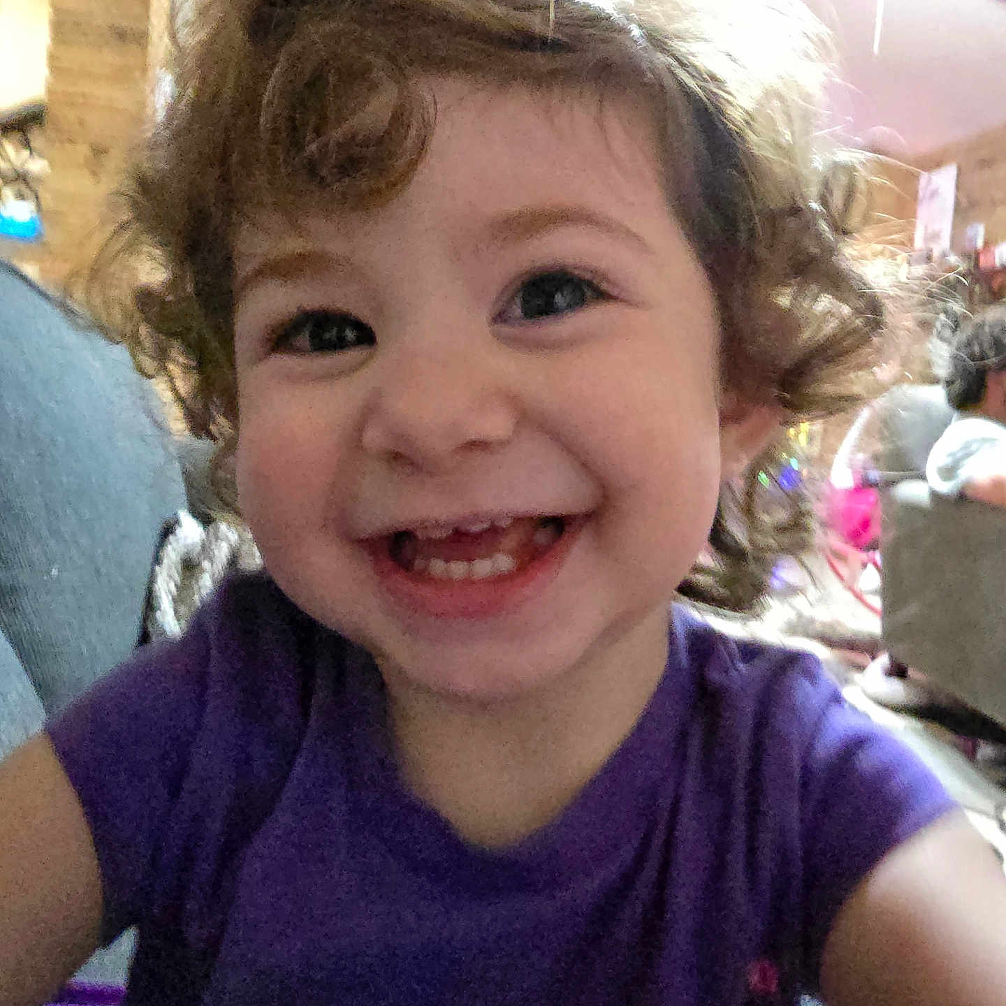 Coralena is registered to the contest to win money with this photo: baby, blonde, bodypart, city, clothing, face, hair, happy, head, laughing, mouth, person, photography, portrait, road, selfie, smile, street, t_shirt, teeth