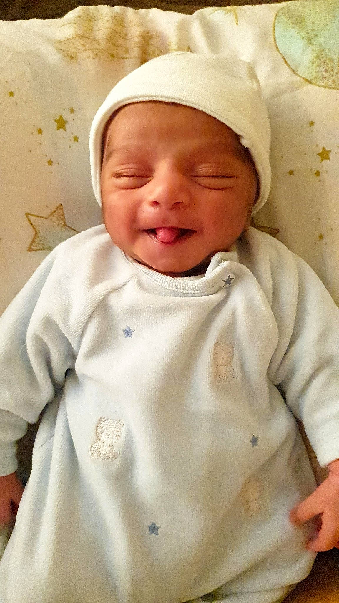 Hassan joined the competition — help win amazing prizes! baby, child, headwear, person, smile, toddler