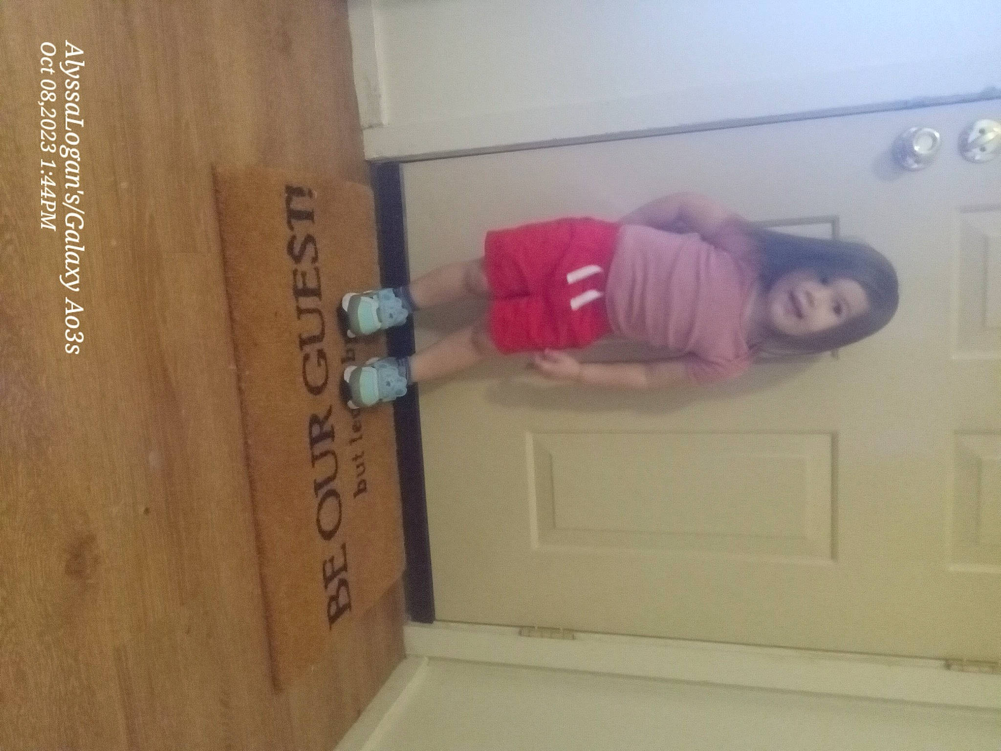 Rowan is registered to the contest to win money with this photo: ceiling, child, comfort, floor, flooring, hardwood, house, interior_design, magenta, material_property, molding, person, plywood, product, room, smile, t_shirt, toddler, varnish, wood