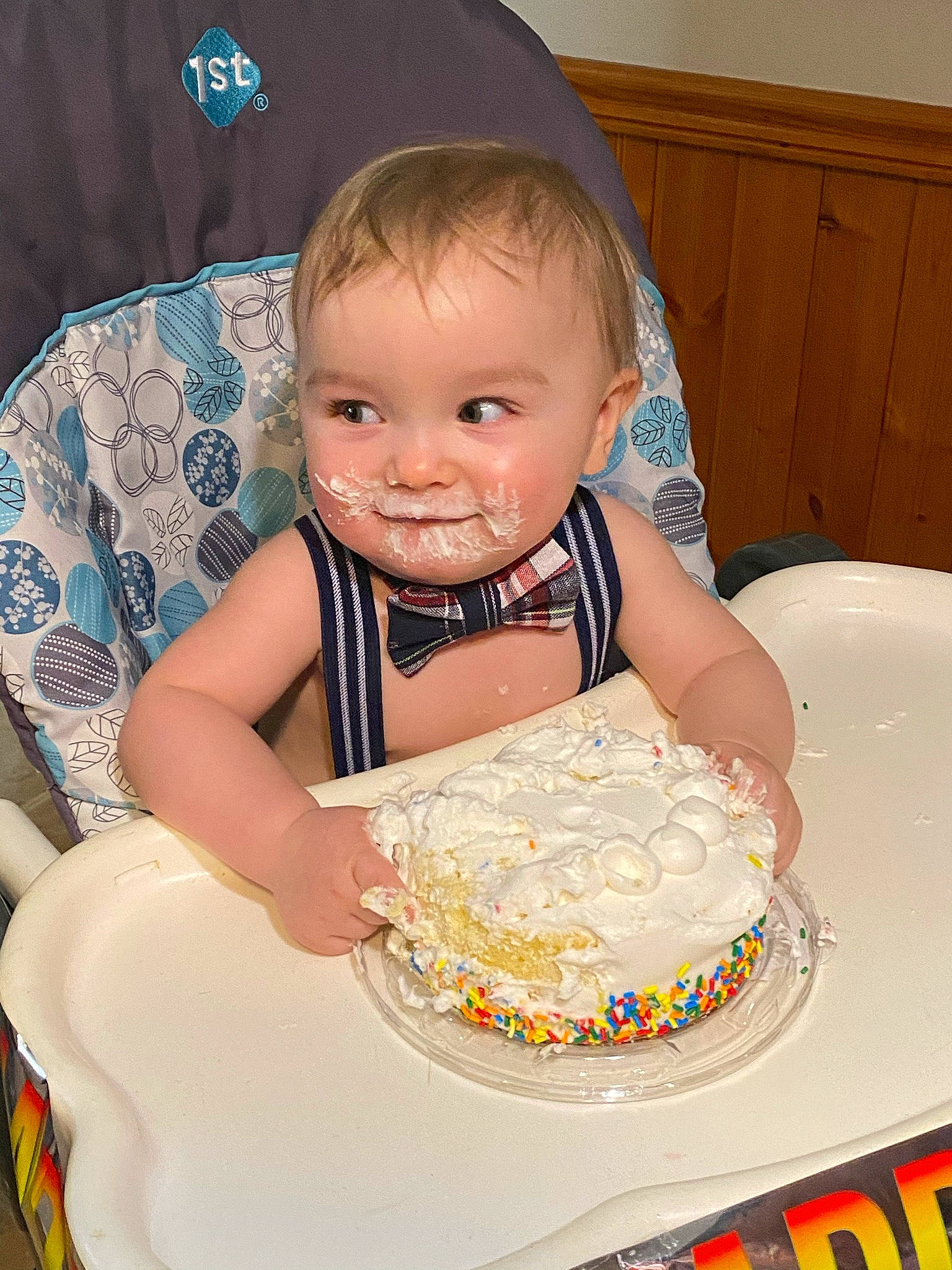 Jasper joined the competition — help win amazing prizes! baby, baby_toddler_clothing, baked_goods, birthday, birthday_cake, birthday_party, buttercream, cake, cake_decorating, cake_decorating_supply, chair, child, dessert, event, food, happy, person, smile, sugar_cake, table