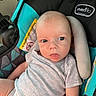 Grayson joined the competition — help win amazing prizes! baby, car, car_seat, child, clothing, cute, face, head_support, infant, interior, onesie, person, portrait, restraint, safety, seat, seatbelt, skin, small_child, young
