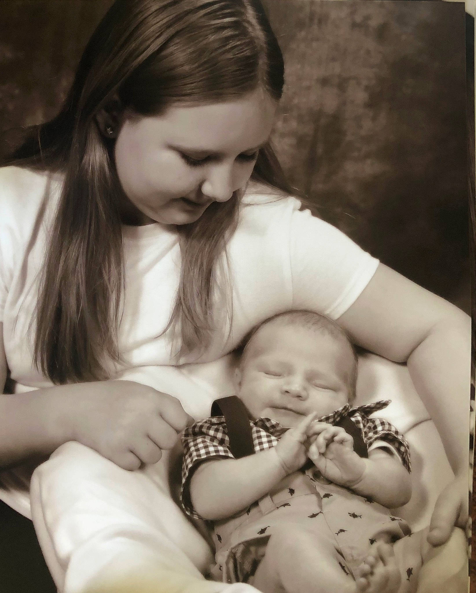 Haley joined the competition — help win amazing prizes! baby, birth, black_and_white, child, daughter, mother, person, photograph, photography, smile, toddler