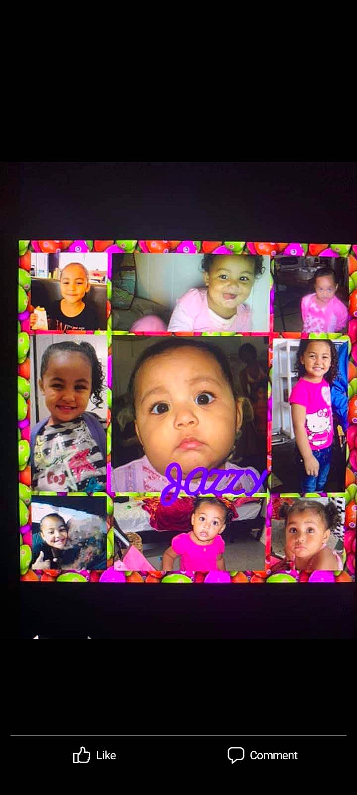 Jazzmein is registered to the contest to win money with this photo: art, baby, cheek, child, collage, display_device, event, facial_expression, flash_photography, fun, happy, joy, magenta, person, photograph, photomontage, pink, rectangle, room, sharing