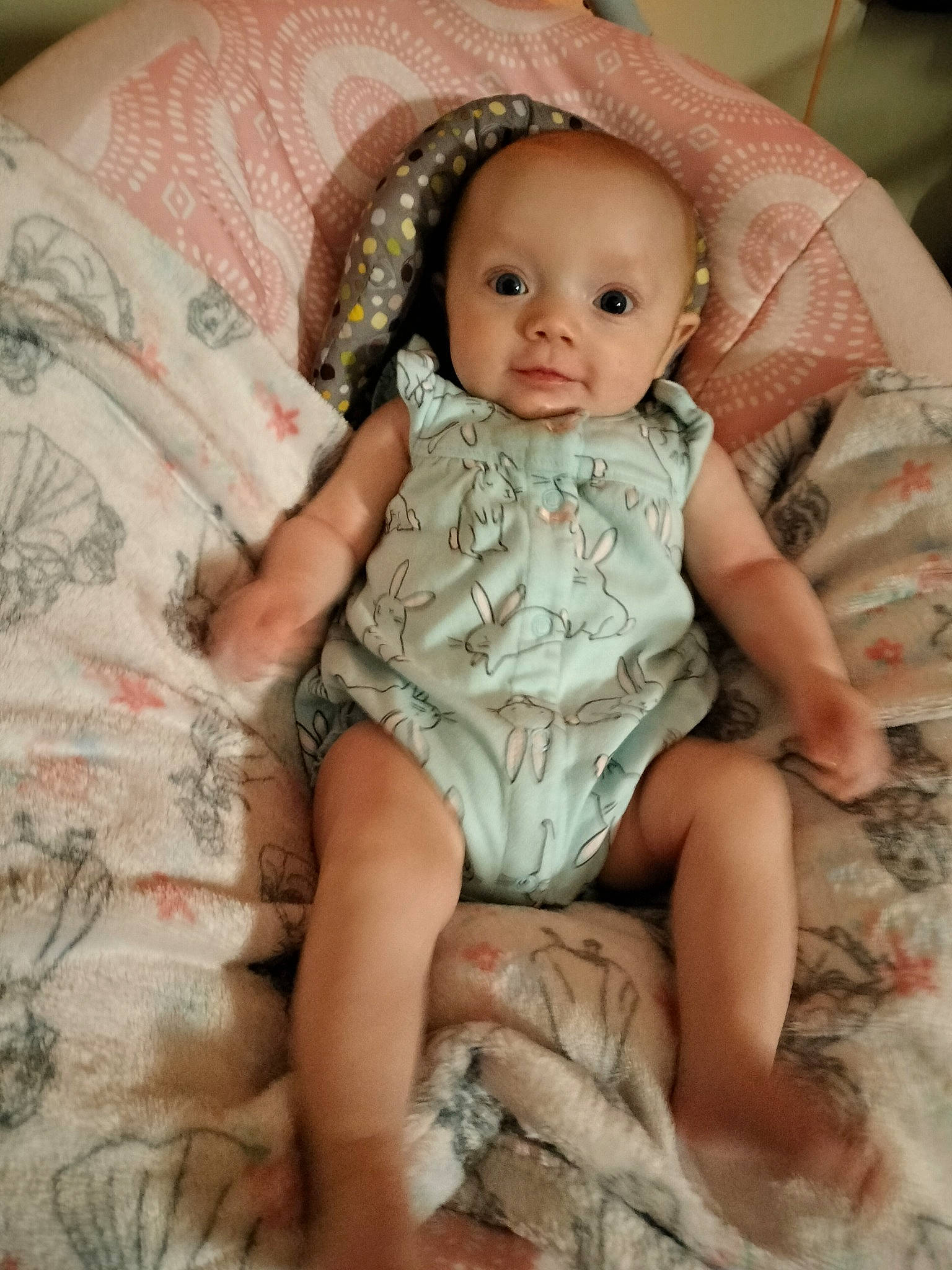 Kailani is registered to the contest to win money with this photo: baby, baby_toddler_clothing, cheek, chest, child, comfort, doll, eye, eyelash, head, human_body, human_leg, lap, lip, person, sitting, skin, sleeve, textile, thigh