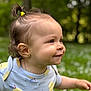 Gëovanna participe au concours pour gagner de l'argent avec cette photo : toddler, child, smiling, outdoor, greenery, grass, baby, happy, face, profile, cute, clothing, short_sleeve, hair_tie, earring, nature, daylight, portrait, playful, skin