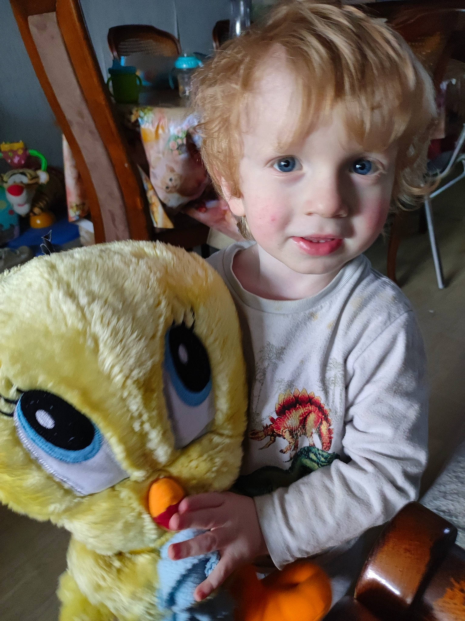 Flynn a rejoint le concours — aidez-le/la à gagner de superbes lots ! baby, baby_toddler_clothing, blue, chair, cheek, chin, clothing, eye, face, facial_expression, head, iris, mammal, mouth, nose, organ, person, product, skin, toddler