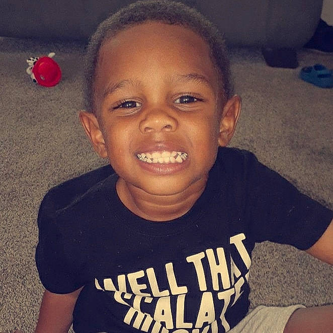 Kyron joined the competition — help win amazing prizes! active_shirt, baby_toddler_clothing, cheek, child, cool, ear, eyebrow, forehead, happy, joy, laugh, lip, long_sleeved_t_shirt, mouth, nose, organ, person, pleased, t_shirt, toddler