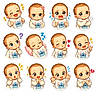 angry, animated, baby, blowing_kiss, cartoon, character, childlike, crying, cute, emotions, expression, happy, illustration, pointing, pouting, sleeping, sticker, surprised, thoughtful, winking