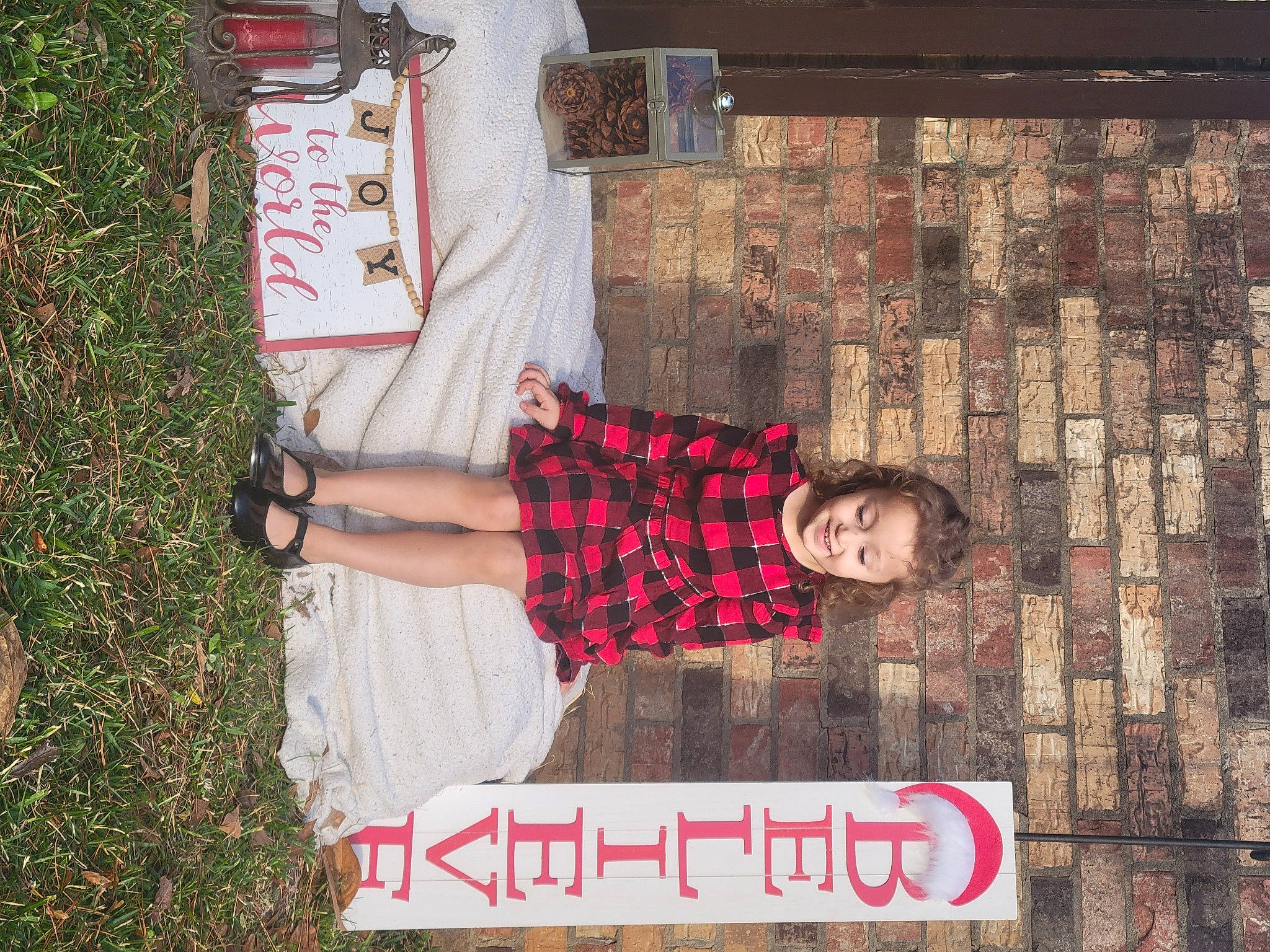 Kylin joined the competition — help win amazing prizes! beauty, boot, brick, brickwork, design, dress, flooring, font, happy, human_leg, joy, pattern, person, plaid, plant, red, street_fashion, tartan, textile, thigh