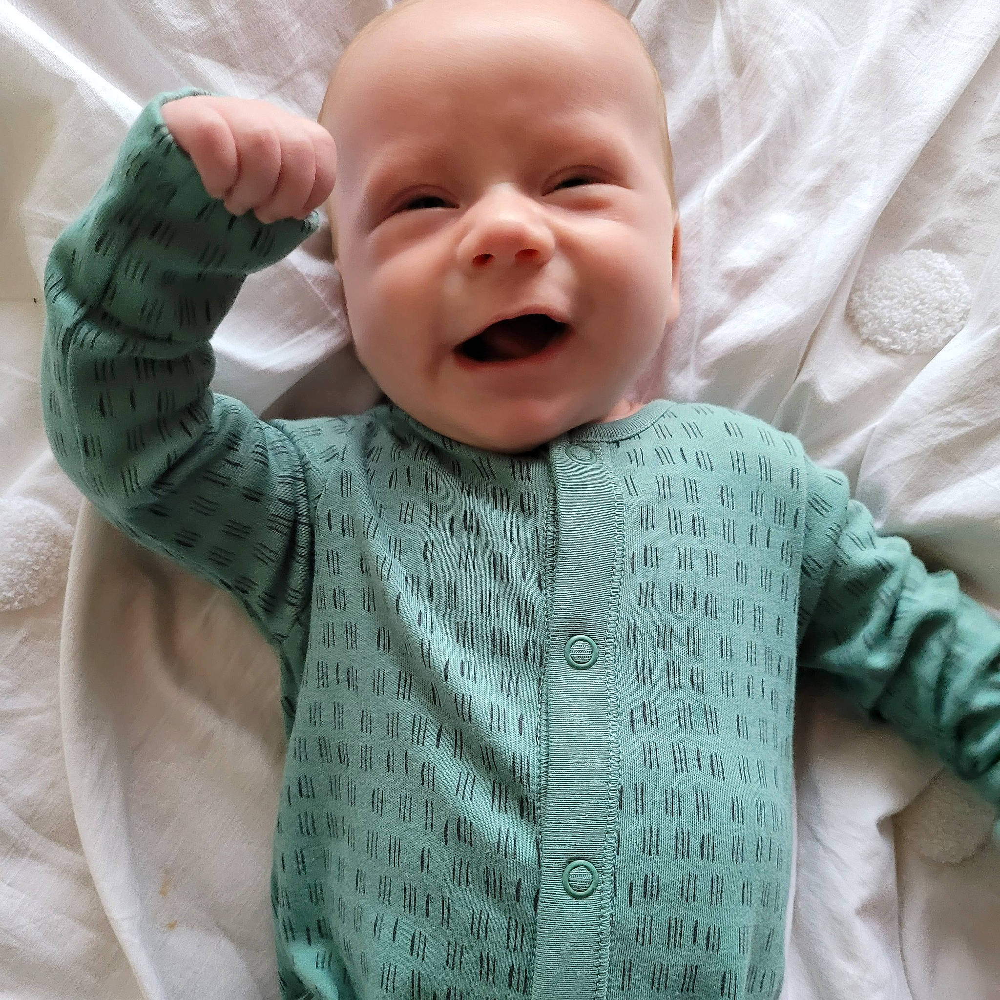 Bowie joined the competition — help win amazing prizes! baby_toddler_clothing, cheek, clothing, comfort, eye, eyebrow, face, gesture, happy, head, lip, mouth, neck, nose, outerwear, person, skin, sleeve, smile, textile