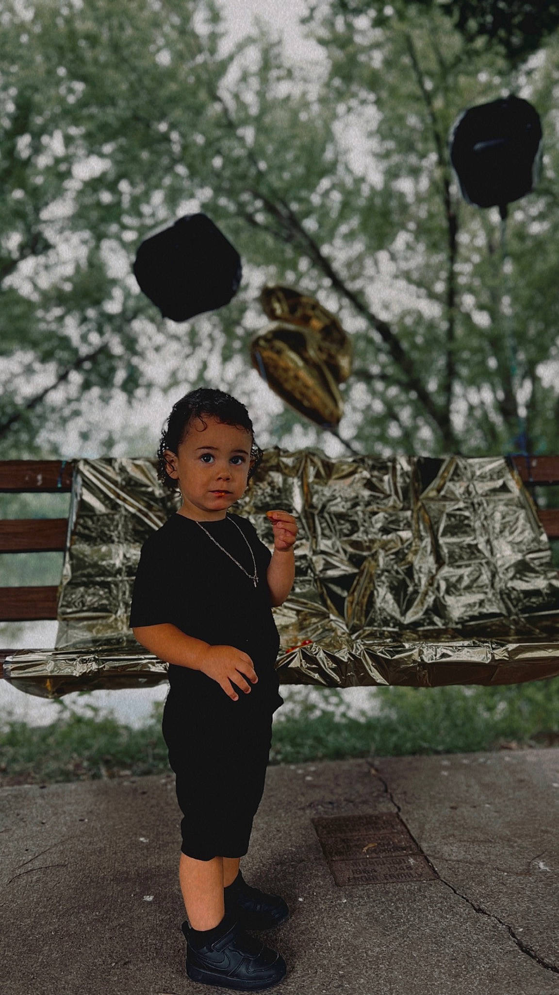 Cortez joined the competition — help win amazing prizes! child, fashion_accessory, flash_photography, grass, happy, leisure, light_fixture, pedestrian, person, plant, recreation, road, sitting, standing, street, t_shirt, temple, tints_and_shades, toddler, travel