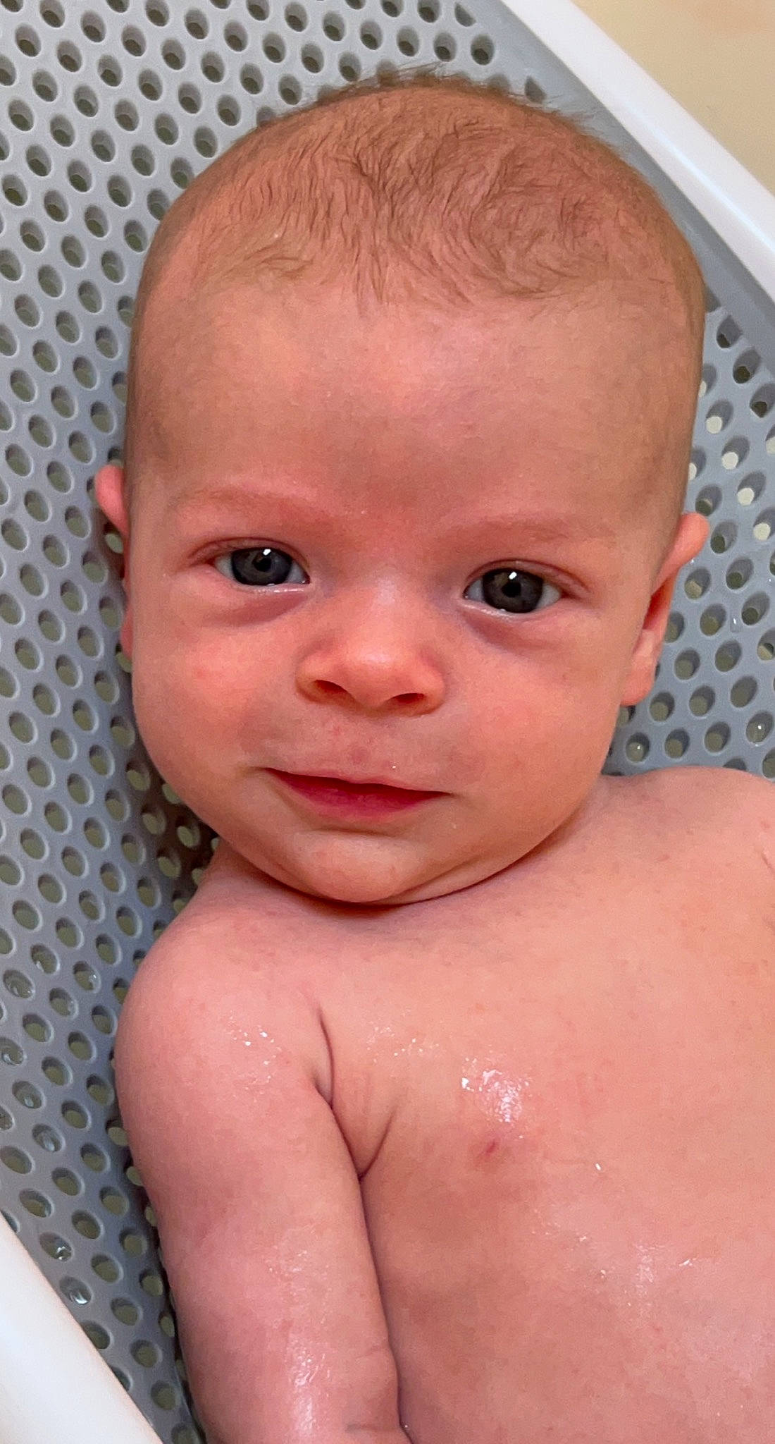 Cohen is registered to the contest to win money with this photo: baby, baby_bathing, cheek, chest, chin, ear, eyebrow, eyelash, forehead, iris, jaw, lip, mouth, muscle, neck, nose, organ, person, skin, smile