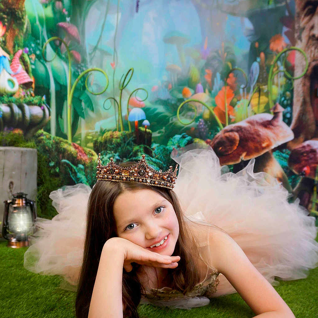 Gabriellla joined the competition — help win amazing prizes! accessories, child, clothing, costume, crown, dress, face, female, girl, grass, head, jewelry, lady, outdoors, person, photography, plant, portrait, tiara, vegetation