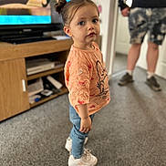 Talia joined the competition — help win amazing prizes! boy, child, clothing, computerhardware, electronics, face, footwear, hardware, head, jeans, male, monitor, pants, person, photography, portrait, screen, shoe, shorts, tv