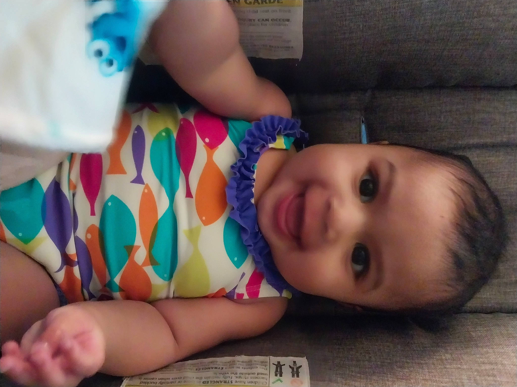 Janelle joined the competition — help win amazing prizes! baby_toddler_clothing, cheek, clothing, comfort, eye, eyelash, facial_expression, finger, hand, happy, human_body, joy, mouth, neck, nose, person, skin, smile, thigh, toddler