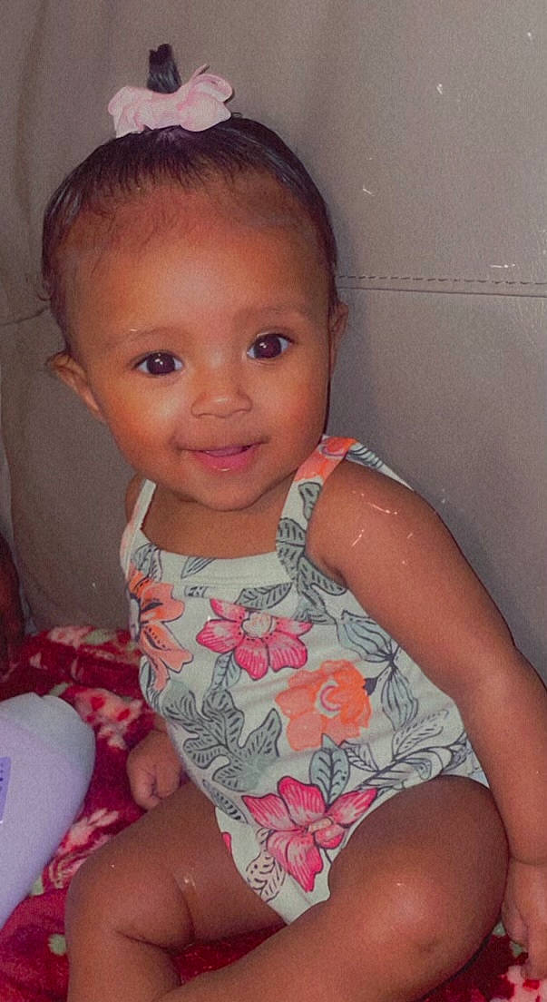 Maleyah joined the competition — help win amazing prizes! arm, baby_toddler_clothing, cheek, chin, eye, eyebrow, face, hair, hairstyle, head, human_body, iris, joy, lip, mouth, nose, organ, person, skin, sleeve