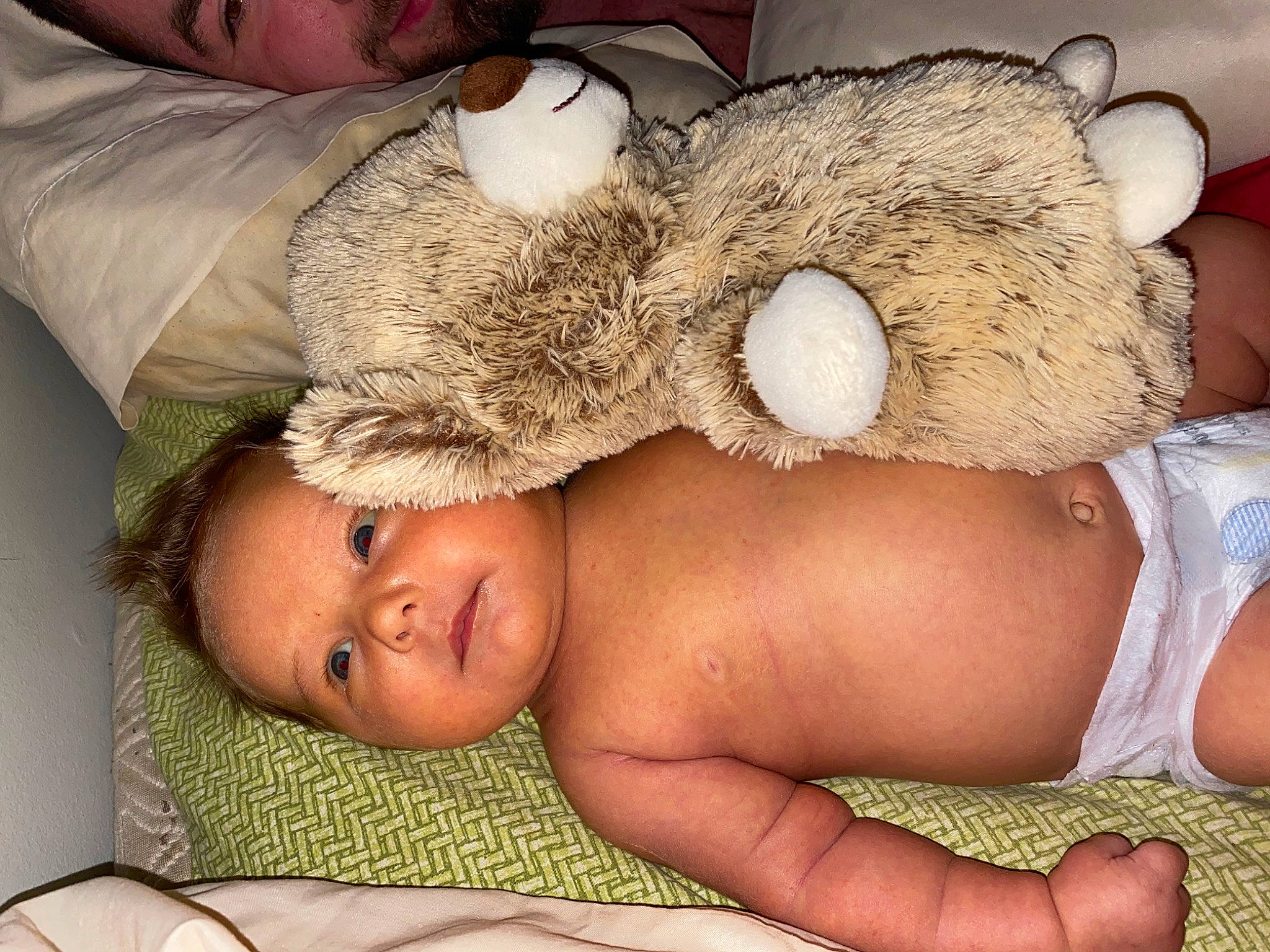 Aubriella joined the competition — help win amazing prizes! baby, baby_sleeping, birth, child, ear, hand, leg, love, nap, person, sleep, stuffed_toy, toddler