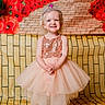 child, girl, princess, dress, tiara, smile, posing, yellow_brick_road, background, happy, tights, ballerina, costume, portrait, standing, blonde, sparkly, cute, fashion, indoor