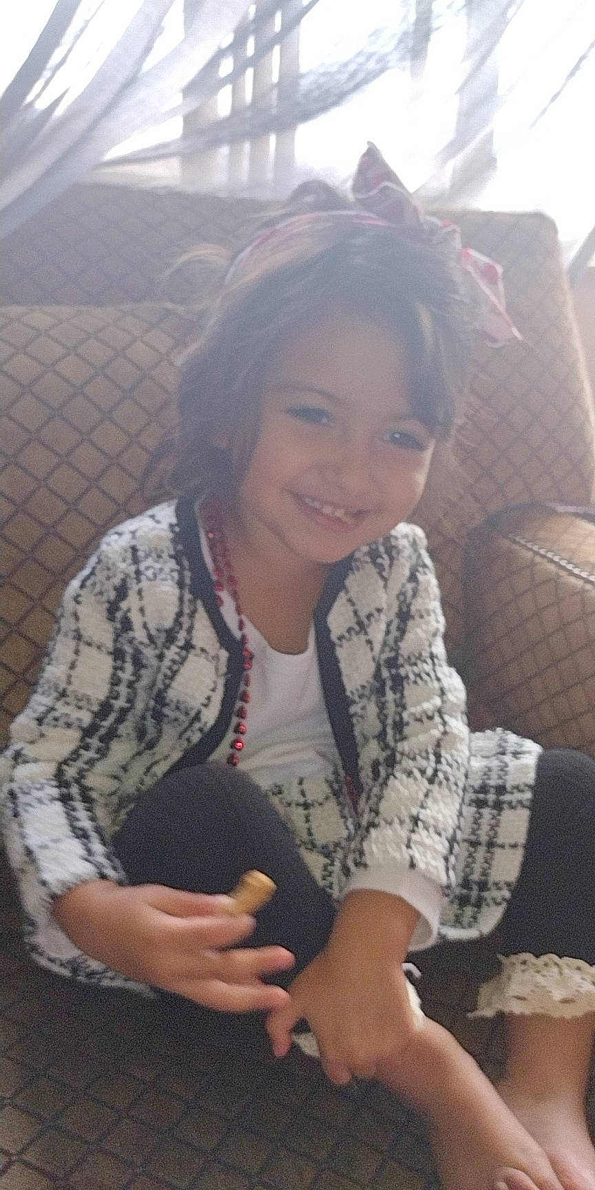 Ava Mae joined the competition — help win amazing prizes! arm, black_hair, comfort, cool, elbow, facial_expression, finger, fun, hair, hairstyle, hand, happy, human, human_body, joint, joy, mammal, person, skin, smile