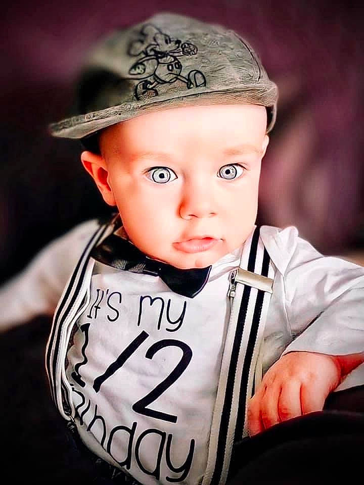 Lance joined the competition — help win amazing prizes! arm, baby, baby_toddler_clothing, cap, child, chin, costume_hat, eyebrow, fashion_accessory, flash_photography, happy, hat, headgear, headwear, human_body, person, personal_protective_equipment, sleeve, sports_gear, street_fashion