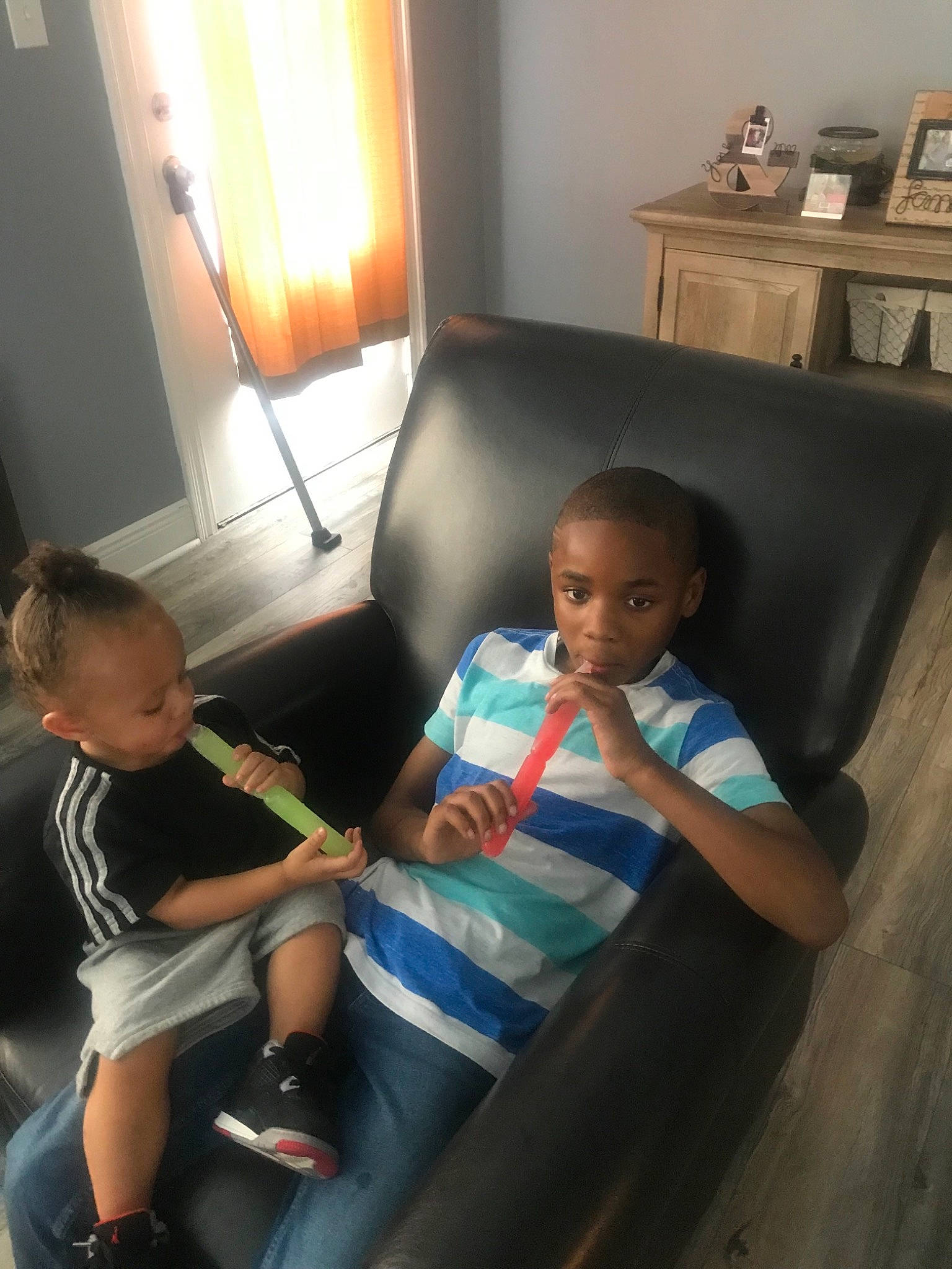 Brendon joined the competition — help win amazing prizes! arm, baby, chair, child, comfort, couch, electronic_device, fun, furniture, gadget, hand, home, house, leg, mobile_phone, person, sitting, skin, technology, toddler