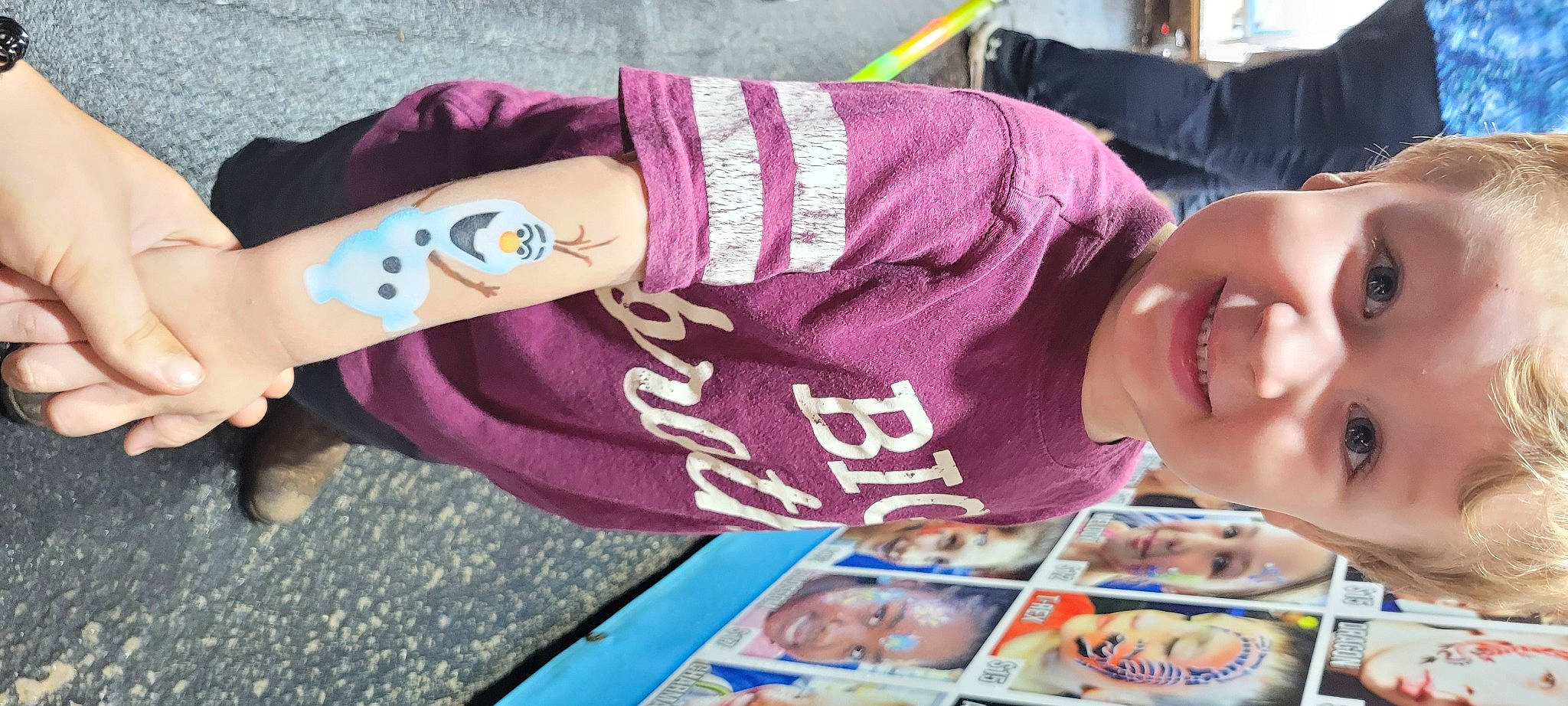 Maverick joined the competition — help win amazing prizes! child, cool, elbow, eyewear, fashion_accessory, finger, font, hairstyle, happy, headgear, joy, magenta, neck, pattern, person, pink, purple, sleeve, smile, sportswear