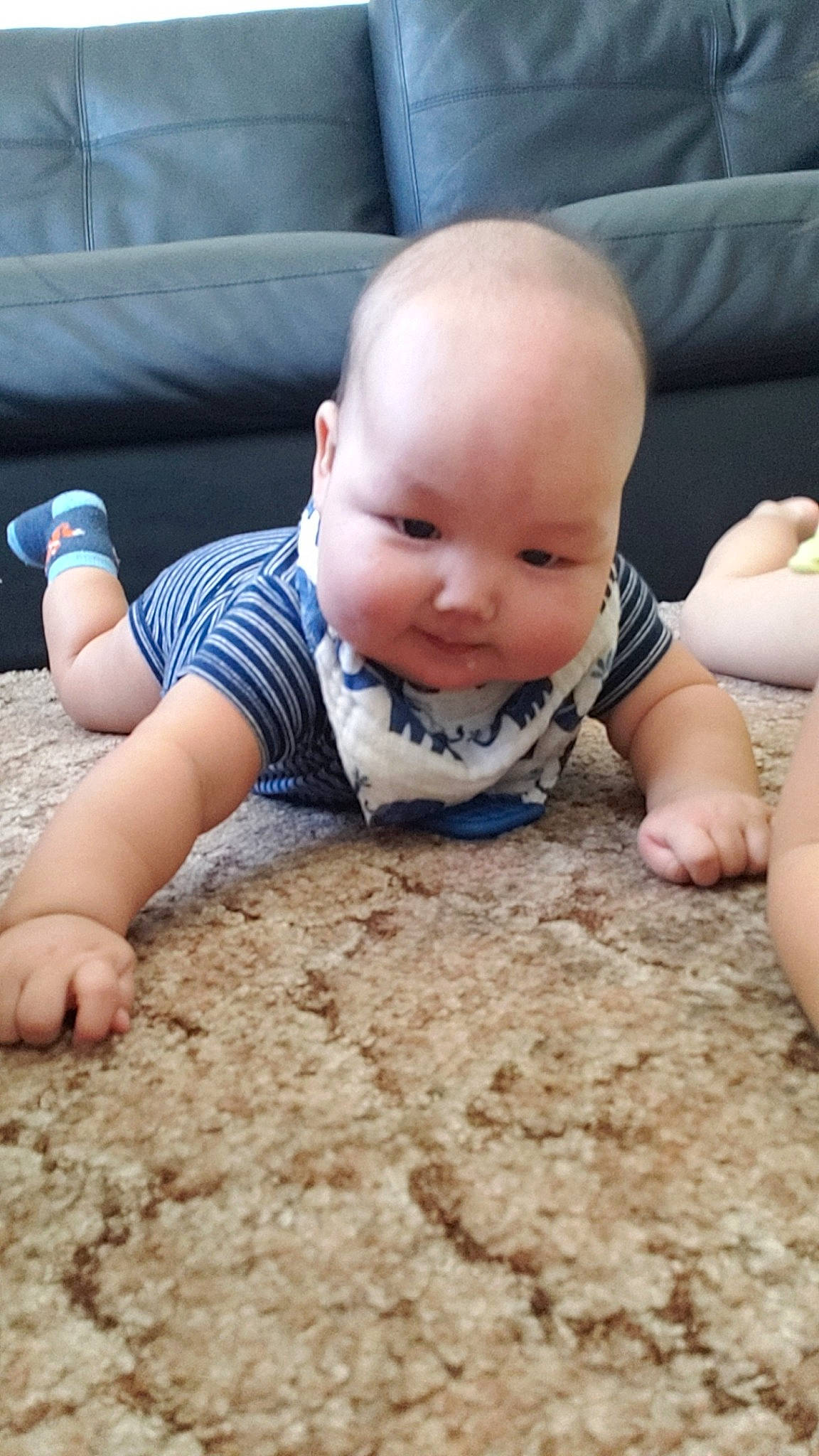 Chayne Patrick joined the competition — help win amazing prizes! baby, cheek, child, crawling, face, finger, hand, head, nose, person, play, skin, toddler, tummy_time