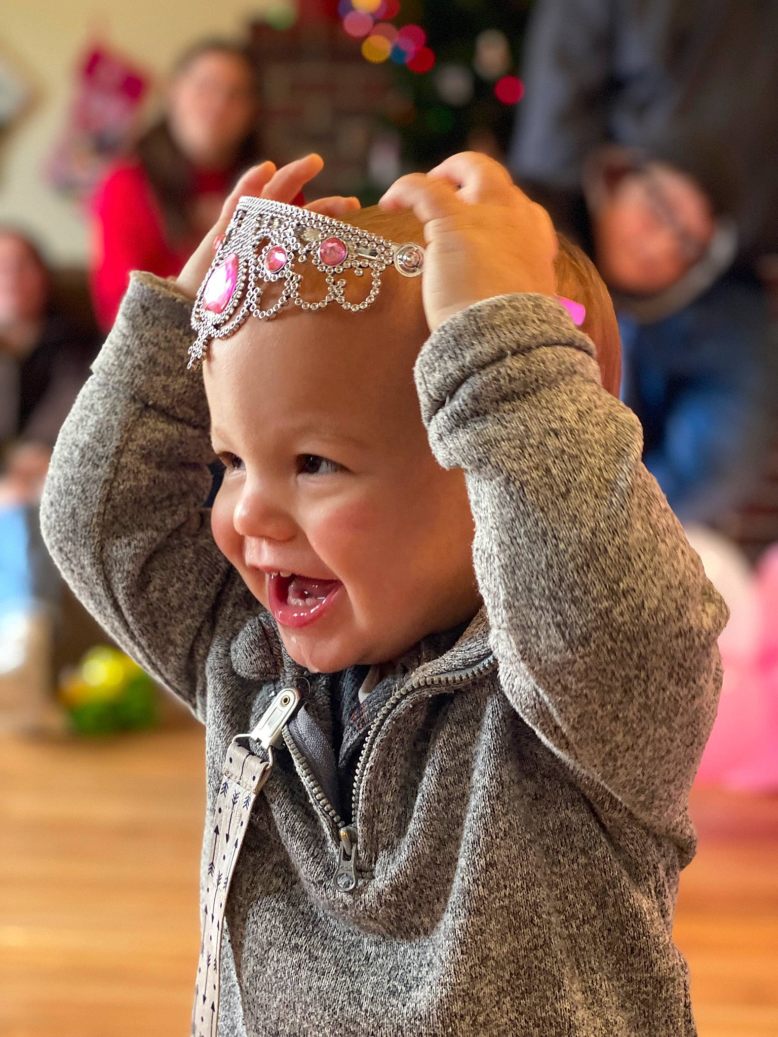 Finley is registered to the contest to win money with this photo: baby, baby_toddler_clothing, cap, child, event, fashion_accessory, fun, fur, gesture, happy, headband, headgear, headpiece, headwear, jewellery, lip, person, portrait_photography, skin, smile