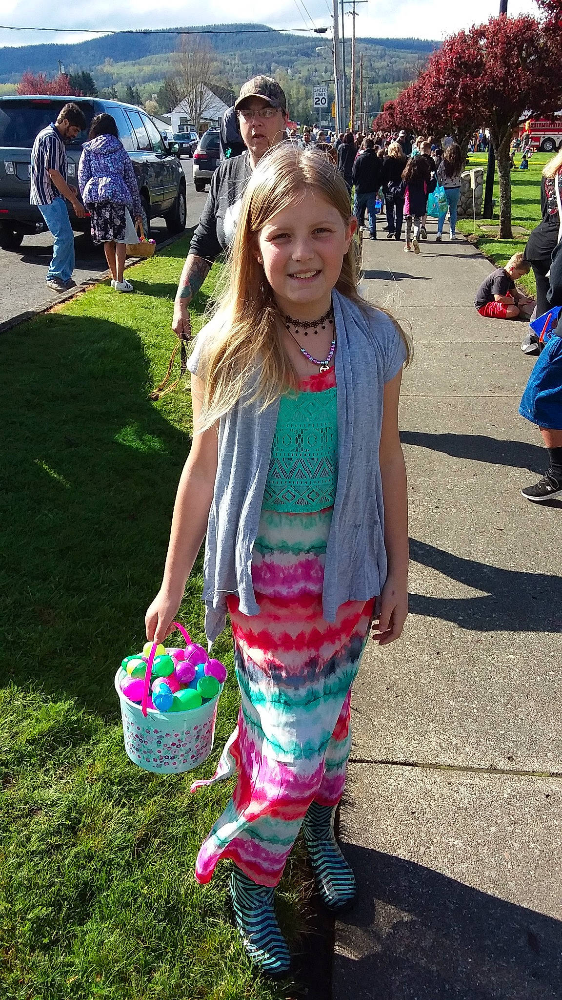 Jaidyn joined the competition — help win amazing prizes! child, dress, easter, fashion, fashion_accessory, footwear, fun, headwear, joy, long_hair, person, play, recreation, shoe, style, summer, t_shirt, toddler, vacation