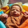 newborn, baby, sleeping, hat, blanket, hospital, bassinet, pajamas, cozy, infant, child, cute, resting, soft, warm, indoors, portrait, peaceful, small, wrapped