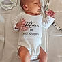 Soulayman a rejoint le concours — aidez-le/la à gagner de superbes lots ! baby, newborn, infant, onesie, clothing, blanket, pacifier, pacifier_clip, lying_down, sleeping, soft, cute, peaceful, white, infant_clothing, baby_boy, baby_girl, newborn_baby, bed, child