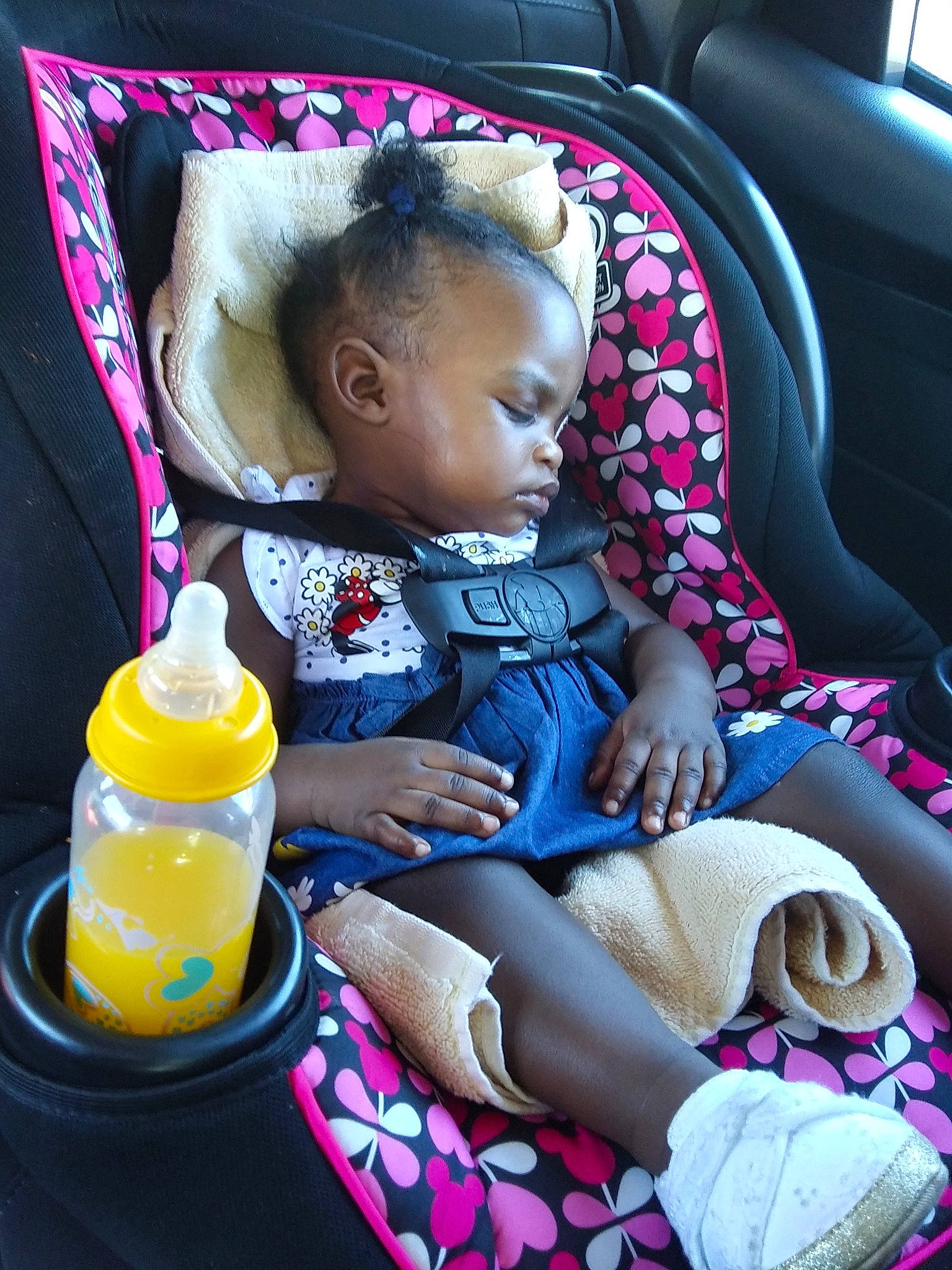 Kassidy joined the competition — help win amazing prizes! baby, baby_in_car_seat, baby_products, car_seat, child, doll, person, product, sitting, toddler, toy