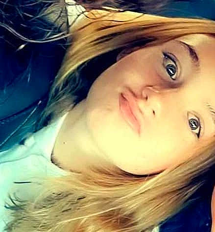 Madison is registered to the contest to win money with this photo: black_hair, brown_hair, cheek, electric_blue, eye_liner, eyebrow, eyelash, flash_photography, grass, hair_coloring, happy, iris, jaw, layered_hair, lip, long_hair, mouth, nose, person, selfie