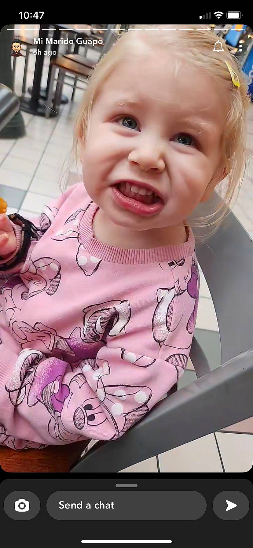 Abbalynn is registered to the contest to win money with this photo: baby, baby_toddler_clothing, cheek, chest, cool, ear, eyelash, face, finger, happy, head, iris, lip, mouth, nose, person, pink, skin, sleeve, toddler