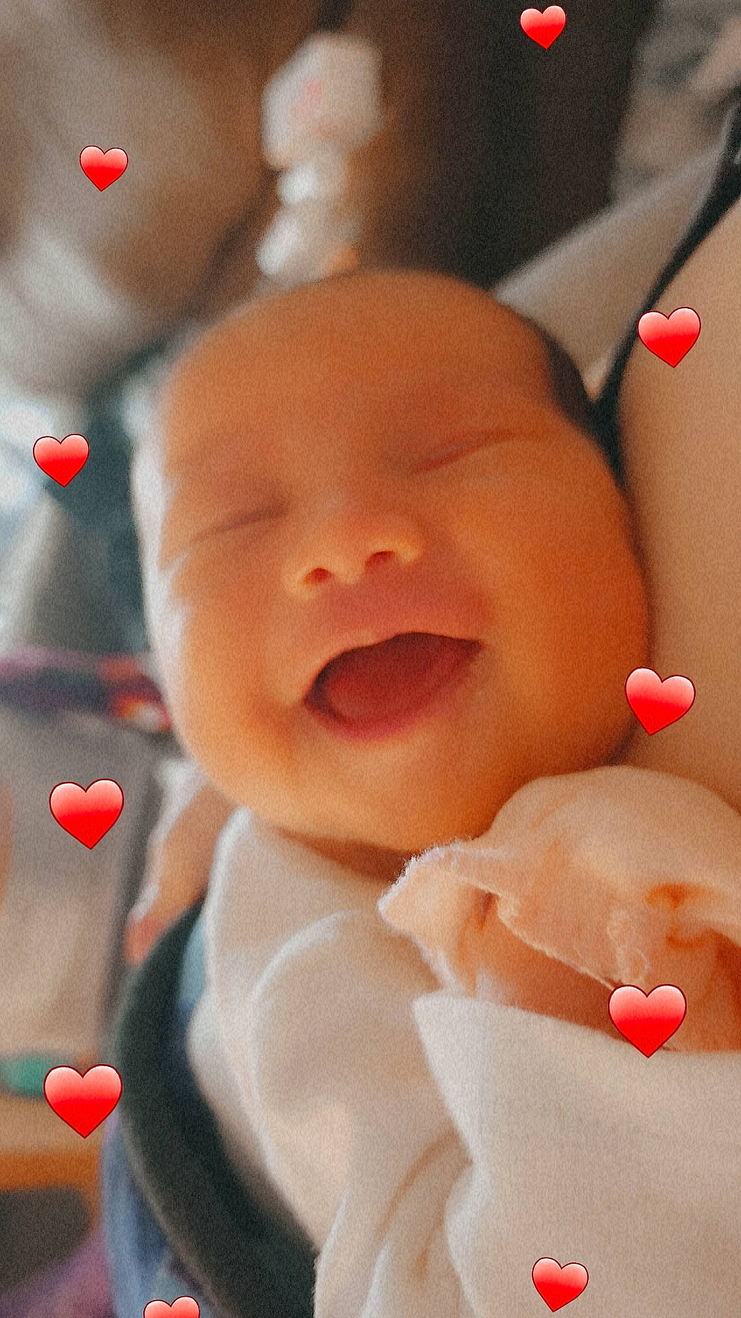 Scarlett is registered to the contest to win money with this photo: baby, cheek, child, chin, face, facial_expression, finger, hand, happy, head, human_body, lip, mouth, nose, people, person, pink, skin, smile, toddler