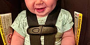 Zachary is registered to the contest to win money with this photo: baby, blue_eyes, car_seat, casual_wear, child, close_up, clothing, cute, dimple, hand, happy, indoor, infant, light_skin, portrait, safety_harness, seat, short_hair, smiling, young_child