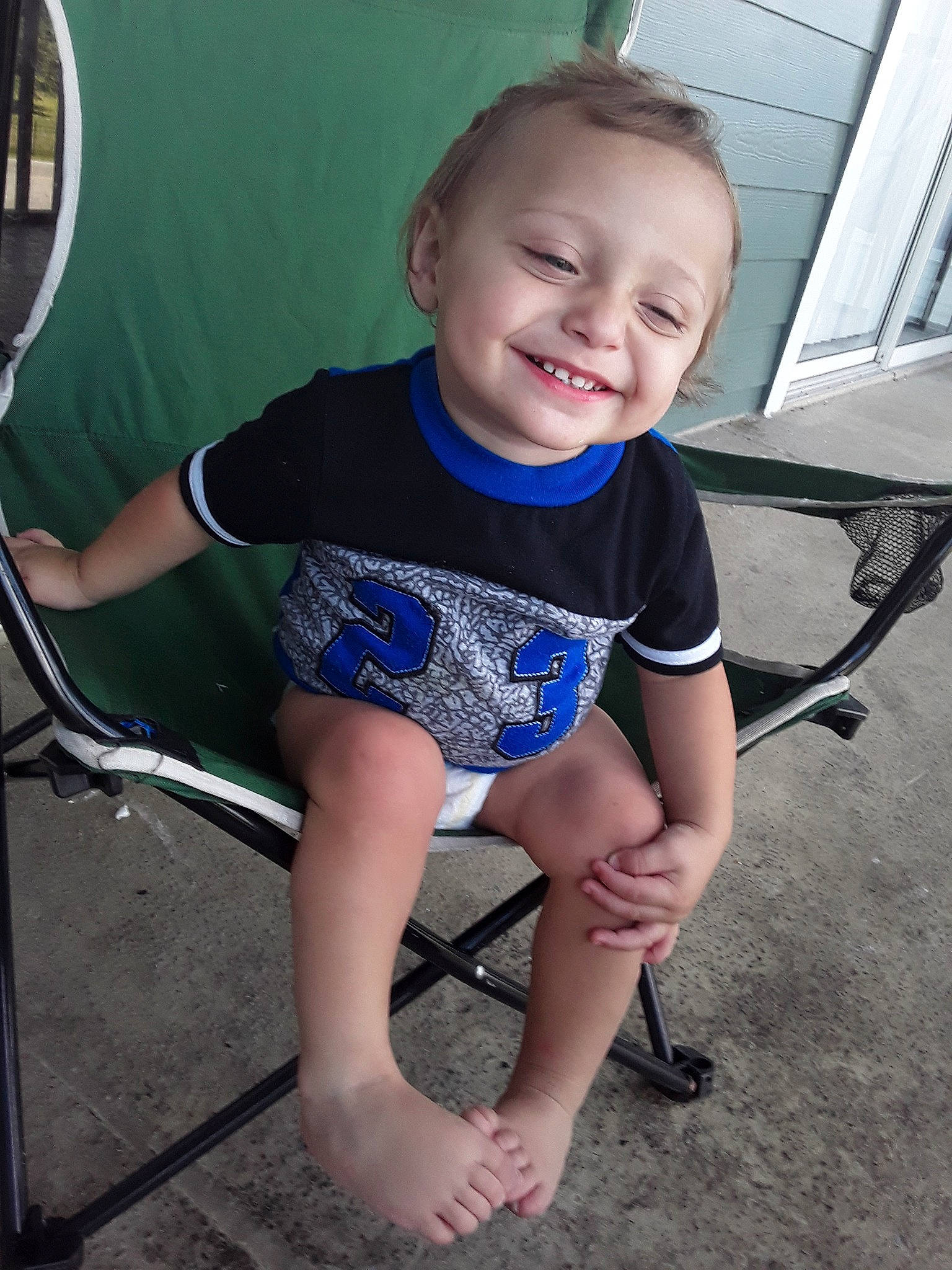 Camron Jamal joined the competition — help win amazing prizes! child, cool, electric_blue, joy, leg, person, sitting, smile, thigh, toddler