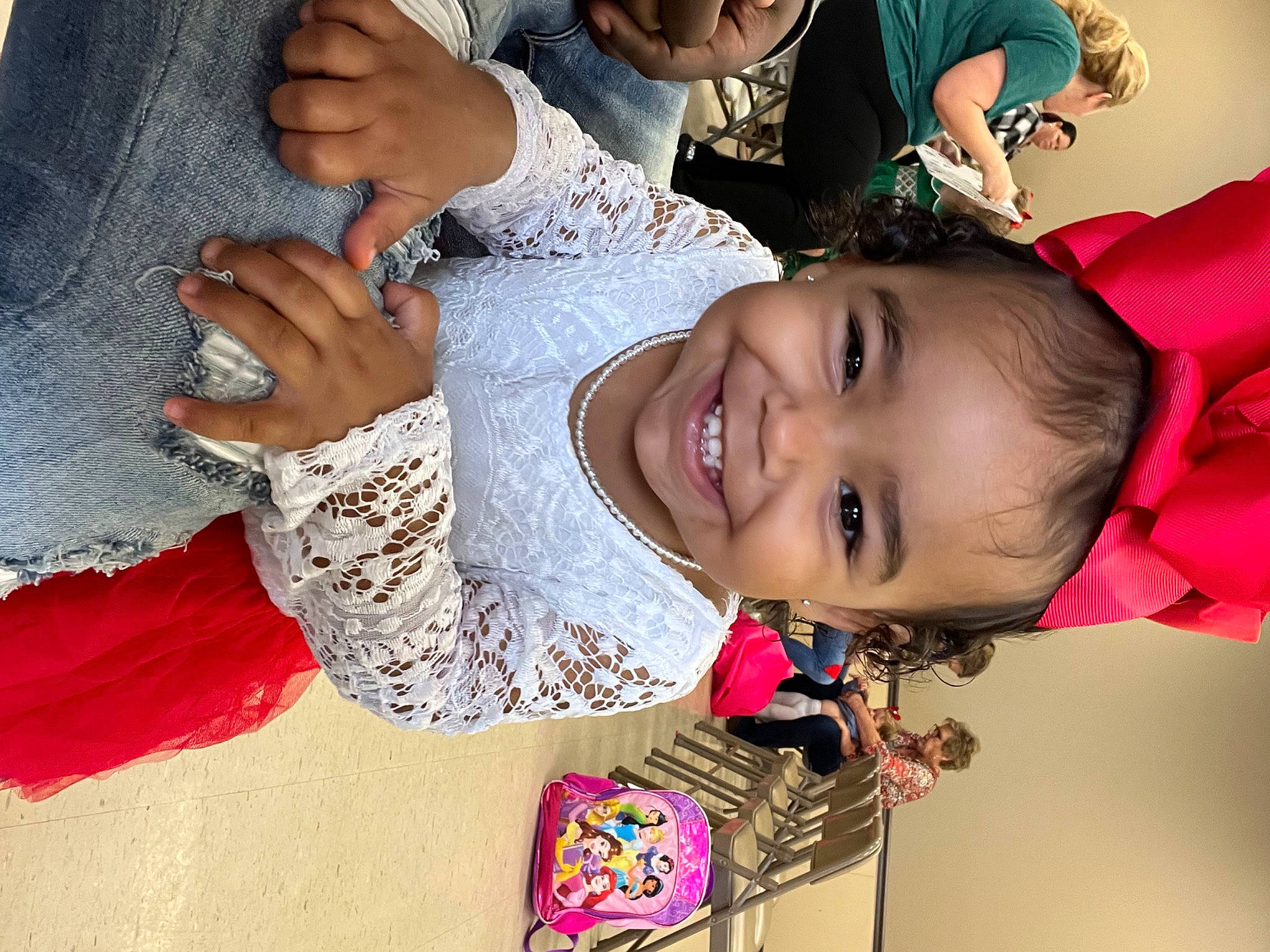 Dior joined the competition — help win amazing prizes! baby, child, event, facial_expression, finger, fun, gesture, happy, joy, laugh, leisure, magenta, pattern, person, pink, play, smile, toddler, tradition, tree