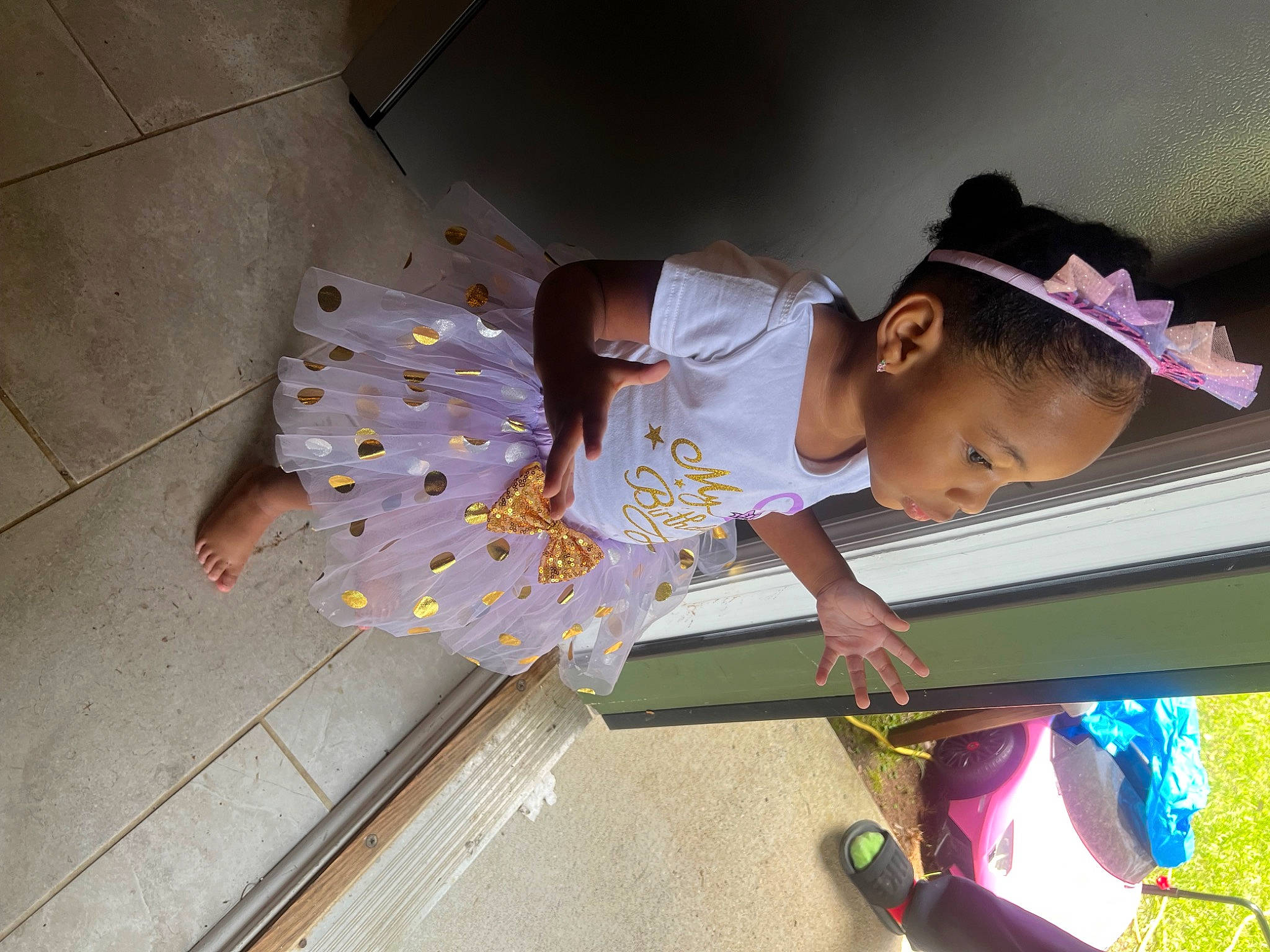 Hermione joined the competition — help win amazing prizes! child, event, flooring, fun, happy, hat, human_leg, leisure, magenta, person, toddler