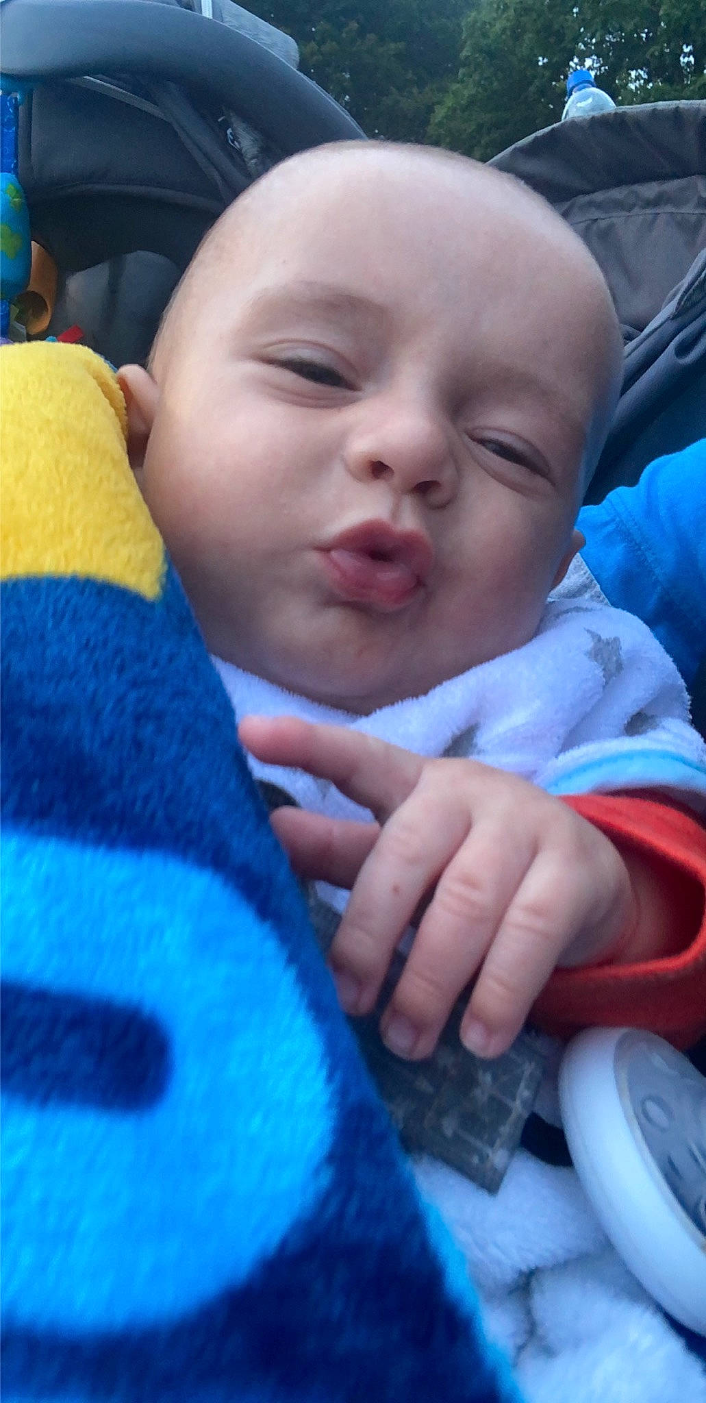 Jaxsyn joined the competition — help win amazing prizes! baby, cheek, child, eye, face, finger, hand, mouth, nose, person, skin, smile, toddler