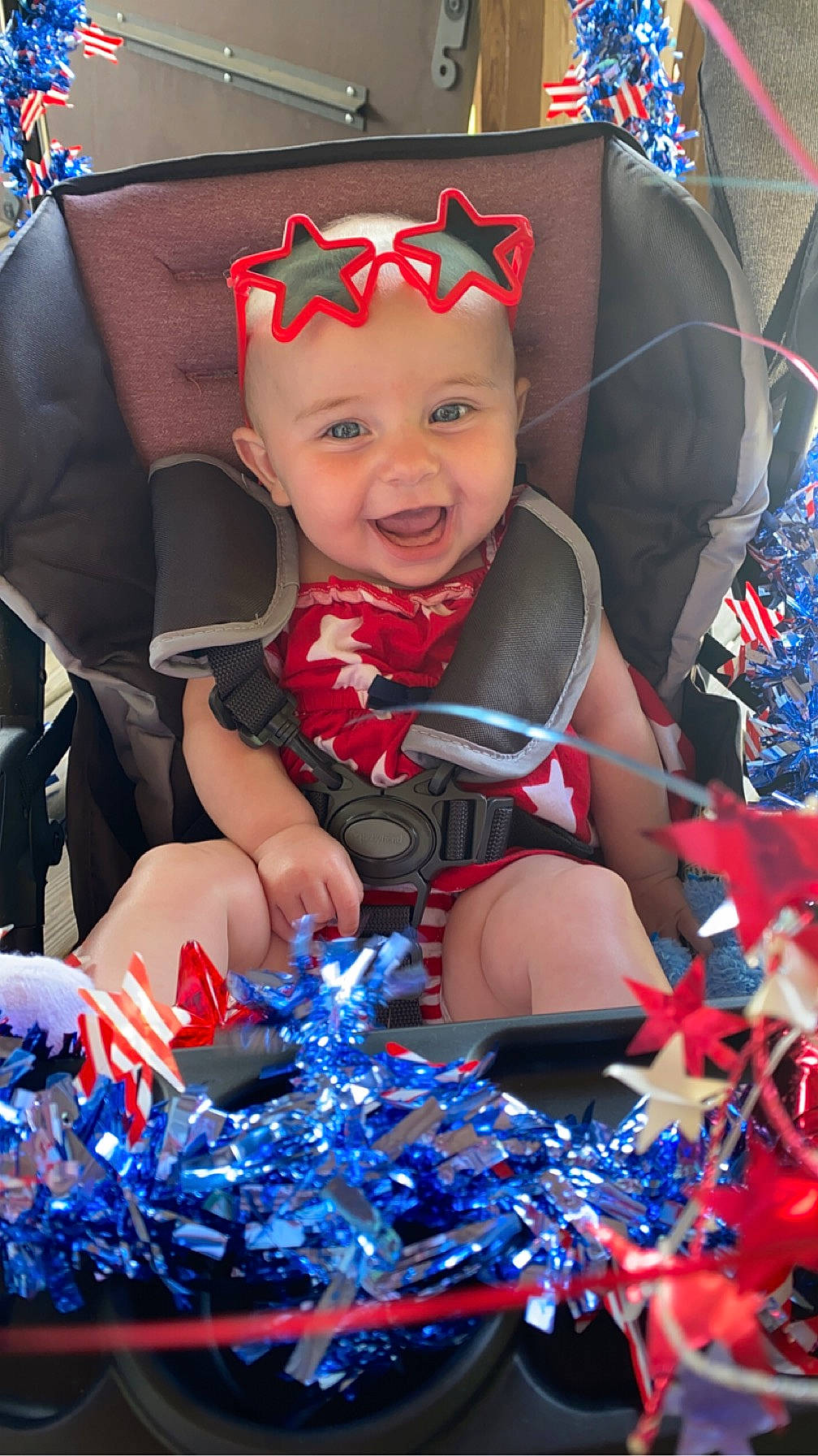 Kahlani joined the competition — help win amazing prizes! baby, baby_toddler_clothing, beauty, blue, child, electric_blue, event, fashion_accessory, fun, happy, headwear, joy, light, organ, person, photograph, pink, recreation, red, smile